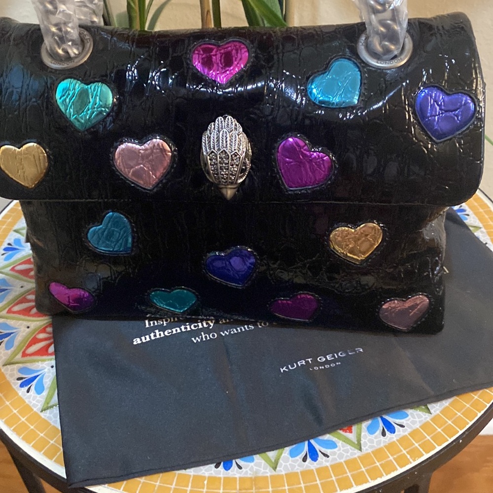 kurt Geiger London Kensington Soft Love Convertible Leather Shoulder Bag - Picture 6 of 12